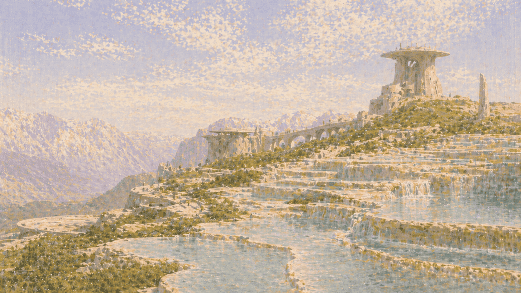 A tonal landscape used as the backdrop for II. Coding agents have a compiler. Generative agents don't..