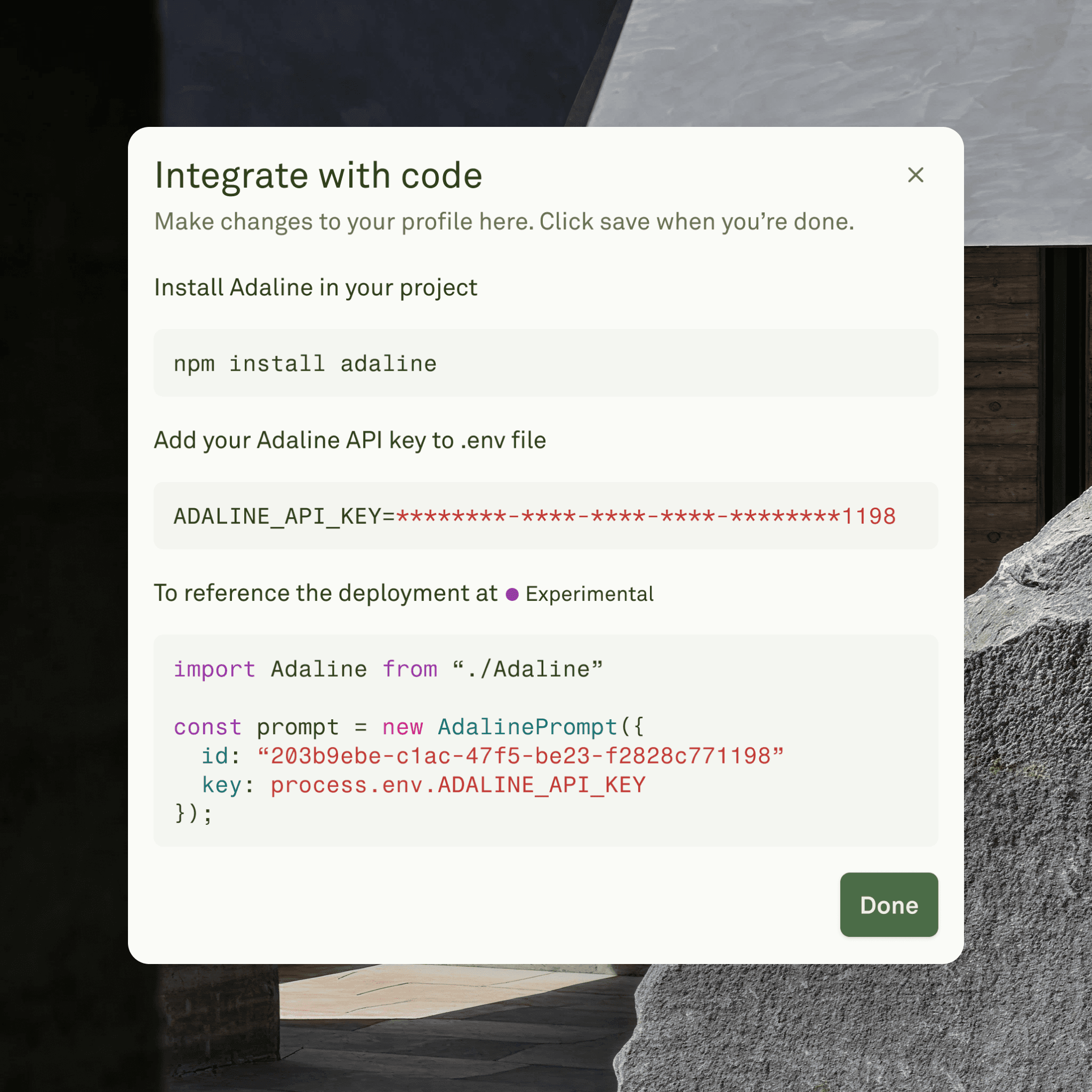 Easy Code Integration
