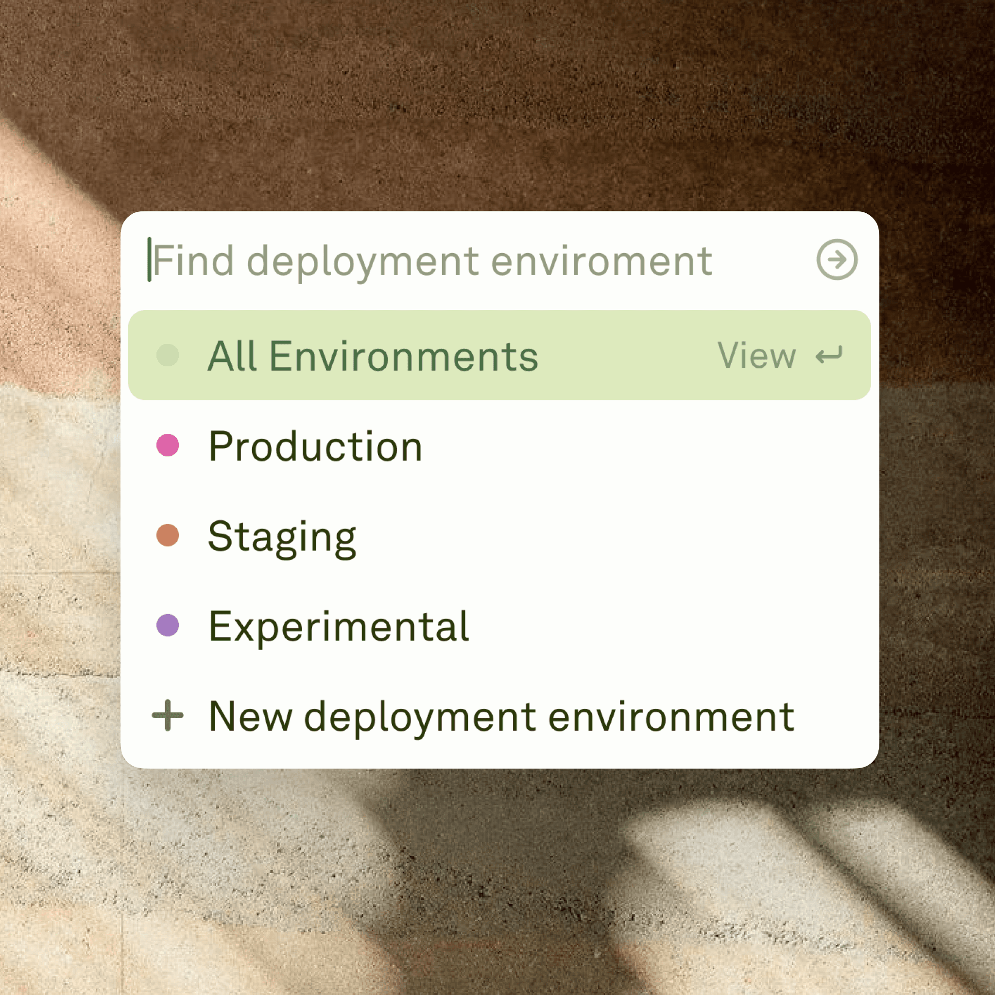 Environments
